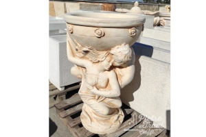 Vaso a Calice Amore e Psiche h. 80